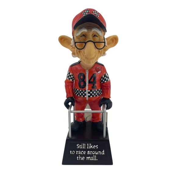 Coots 12637 Mall Racer Bobblehead Figurine Westland Giftware 2006 Funny Novelty - Picture 1 of 6